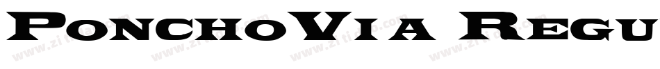 PonchoVia Regular字体转换
